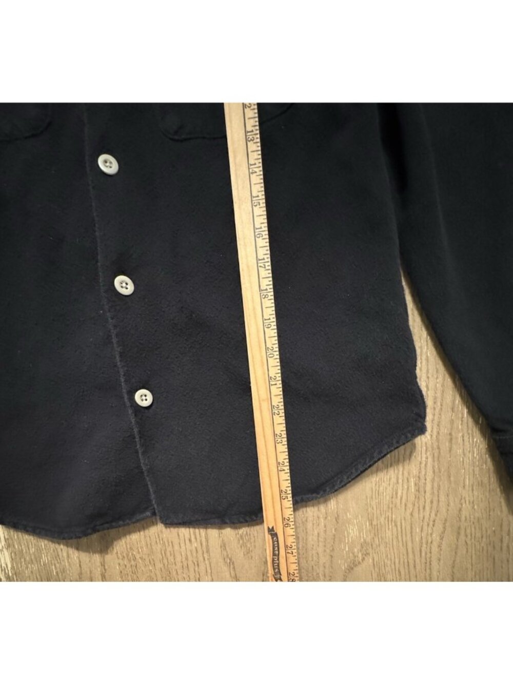 Madewell Men XS Brushed Twill Easy Shirt Shacket Jacket Shirt Button Up Black - Picture 6 of 11